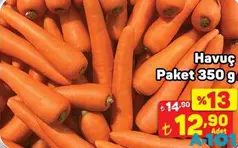 HAVUÇ PAKET 350 G fiyat ve kampanya bilgisi